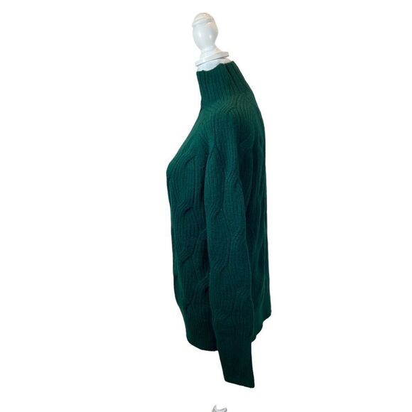 Brand new with Tags Amazon Essentials Soft Touch Cable Knit Sweater Green Small - Picture 6 of 12